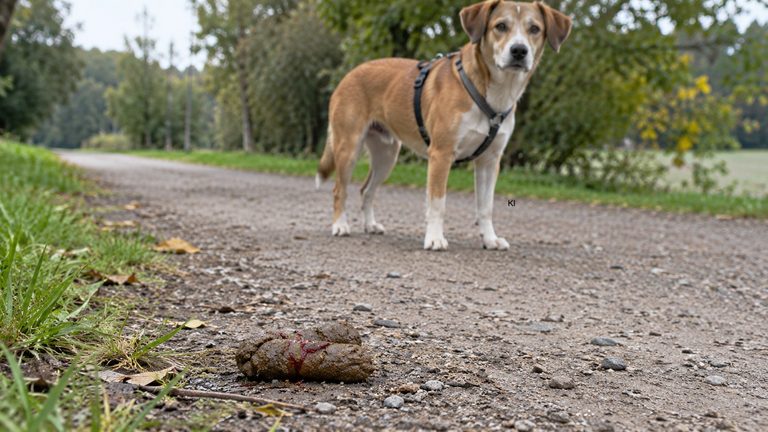 Blut im Kot beim Hund: Farbe, Ursachen und Warnzeichen richtig einordnen