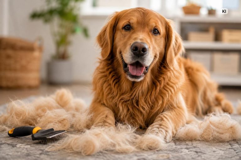 Fellwechsel beim Hund: Was hilft, wenn der Hund extrem haart?