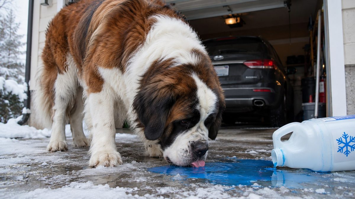 Frostschutzmittel beim Hund: Schon kleine Mengen können tödlich sein
