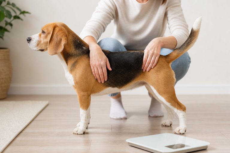 Gewichtscheck beim Hund: Idealgewicht mit Augen, Händen und Waage beurteilen