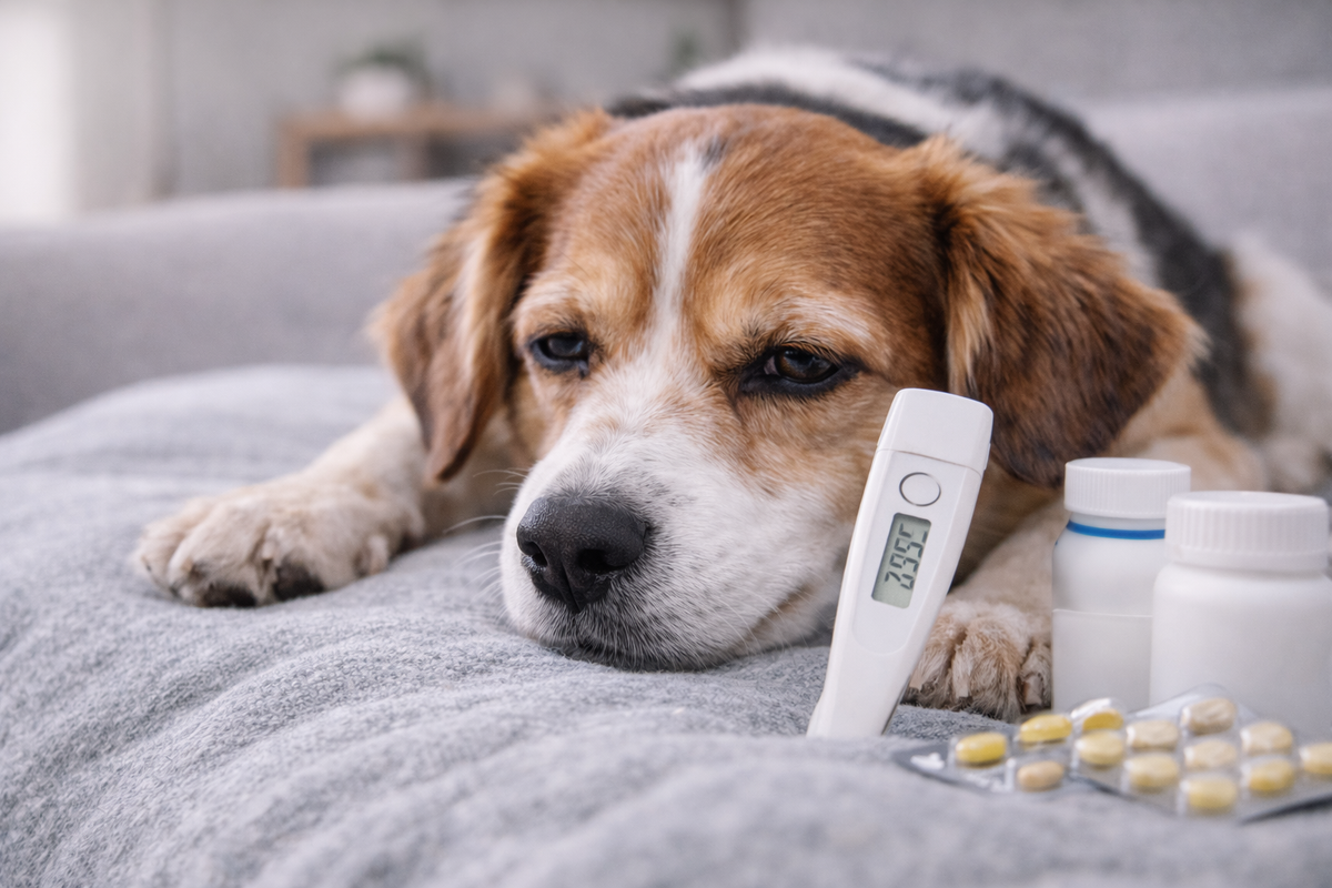 Giardien beim Hund: Symptome, Ansteckung & Fütterung