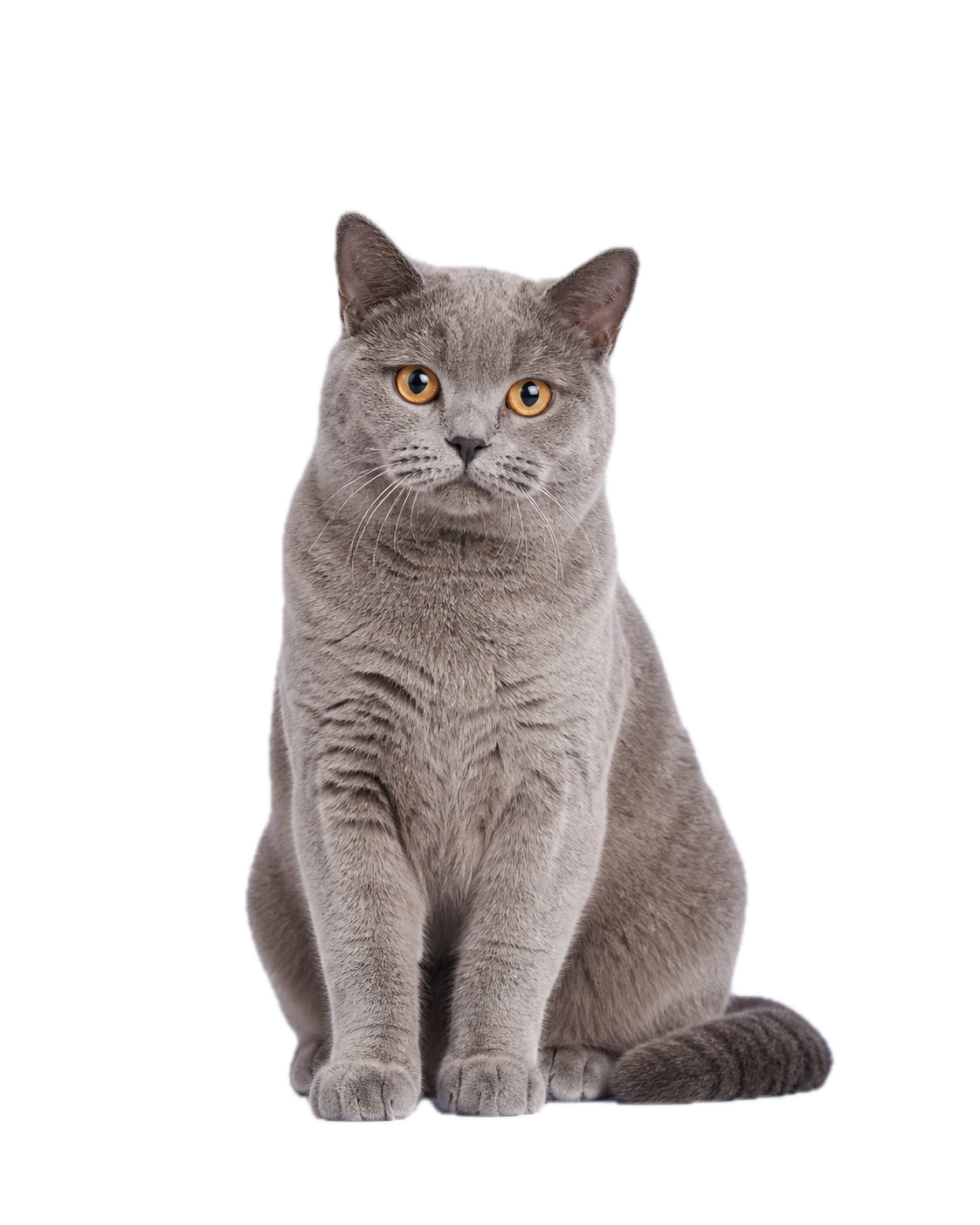 Graue Katze als Motiv für den geplanten Katzen-Futtercheck