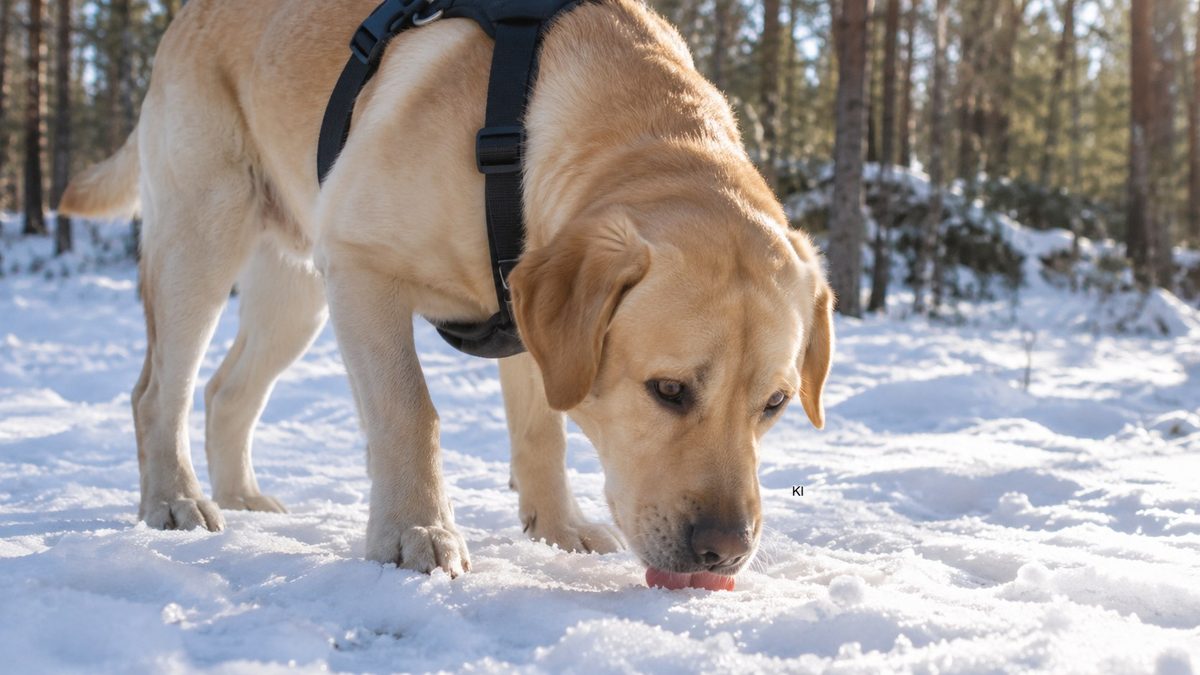 Hund frisst Schnee: Wann es harmlos ist und wann Gefahr droht