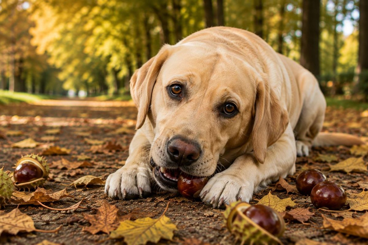Hund hat eine Kastanie gefressen: Was ist jetzt zu tun?