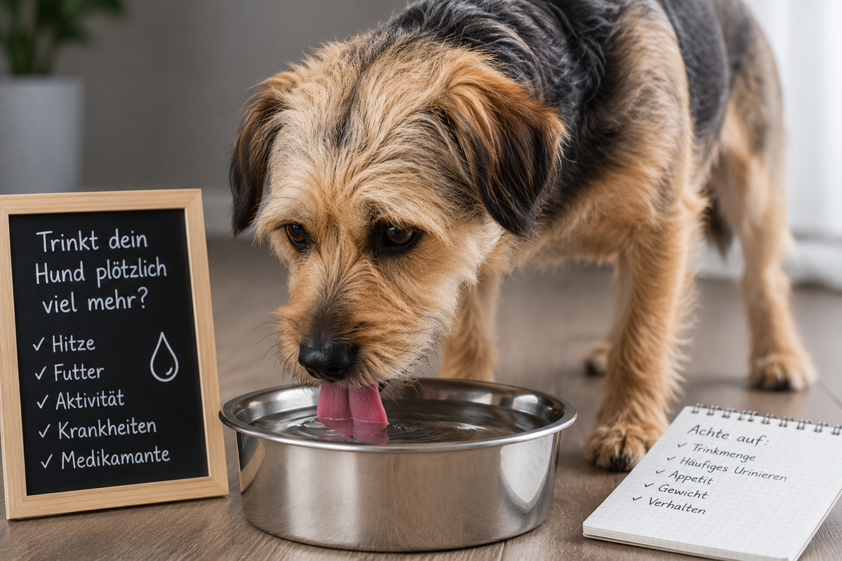 Hund trinkt plötzlich viel – wann wird es auffällig?