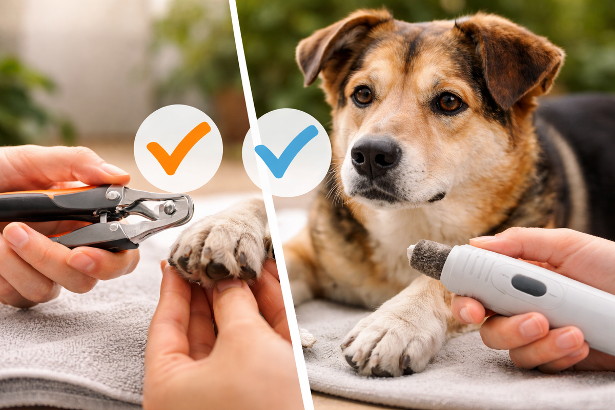 Krallen schneiden oder feilen beim Hund