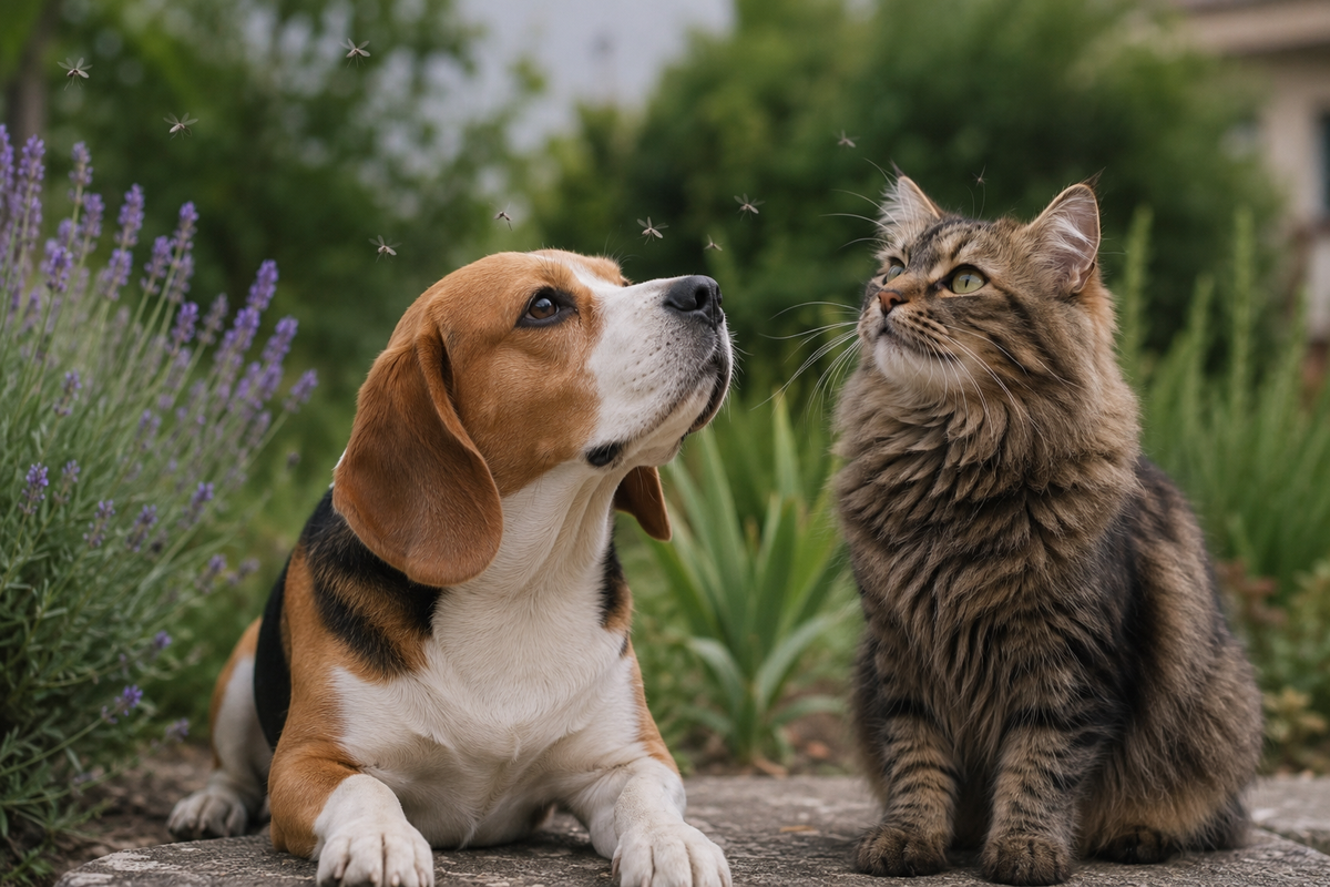 Mücken und Sandmücken bei Hunden und Katzen