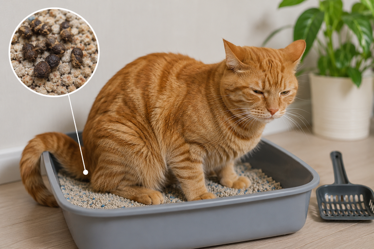 Verstopfung bei Katzen: Wenn der Kot zu hart wird